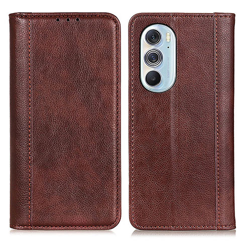 Coque Portefeuille Livre Cuir Etui Clapet D03Y pour Motorola Moto Edge Plus (2022) 5G Marron