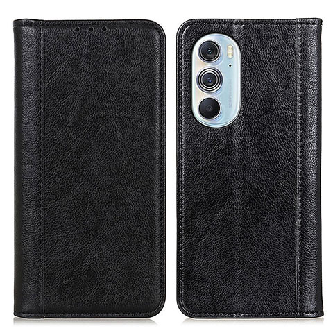 Coque Portefeuille Livre Cuir Etui Clapet D03Y pour Motorola Moto Edge Plus (2022) 5G Noir