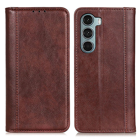 Coque Portefeuille Livre Cuir Etui Clapet D03Y pour Motorola Moto Edge S30 5G Marron