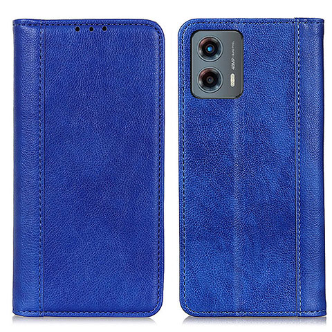 Coque Portefeuille Livre Cuir Etui Clapet D03Y pour Motorola Moto G 5G (2023) Bleu