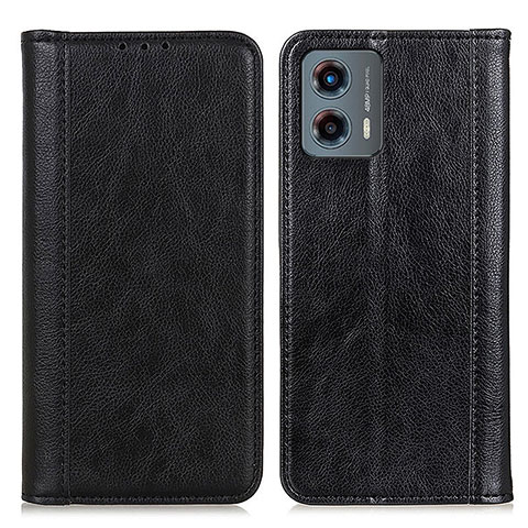 Coque Portefeuille Livre Cuir Etui Clapet D03Y pour Motorola Moto G 5G (2023) Noir