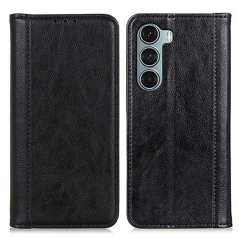 Coque Portefeuille Livre Cuir Etui Clapet D03Y pour Motorola Moto G200 5G Noir