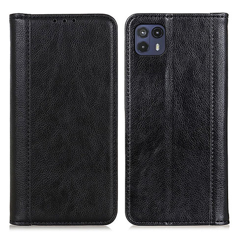 Coque Portefeuille Livre Cuir Etui Clapet D03Y pour Motorola Moto G50 5G Noir