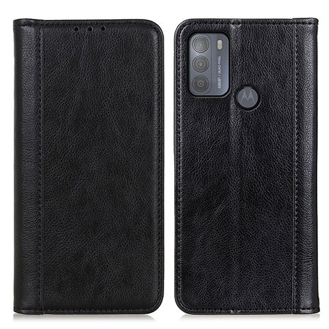 Coque Portefeuille Livre Cuir Etui Clapet D03Y pour Motorola Moto G50 Noir