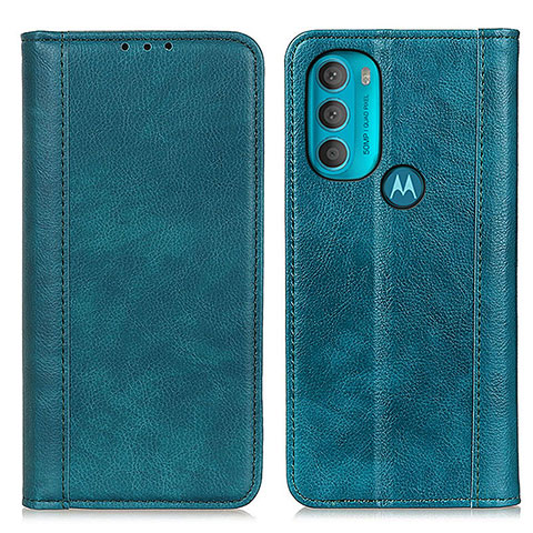 Coque Portefeuille Livre Cuir Etui Clapet D03Y pour Motorola Moto G71 5G Vert