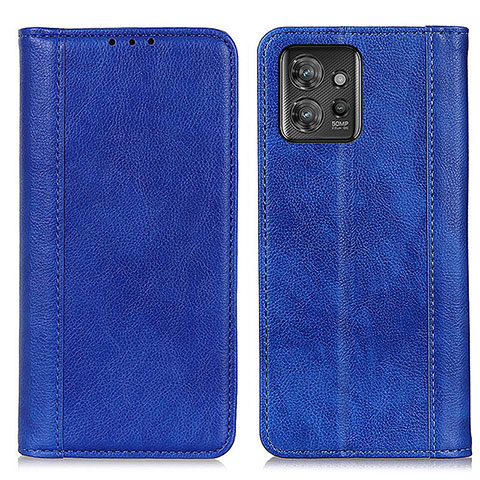 Coque Portefeuille Livre Cuir Etui Clapet D03Y pour Motorola ThinkPhone 5G Bleu