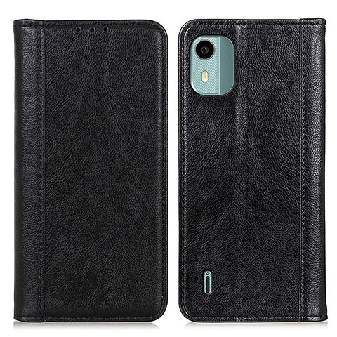 Coque Portefeuille Livre Cuir Etui Clapet D03Y pour Nokia C12 Noir