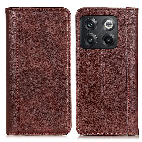 Coque Portefeuille Livre Cuir Etui Clapet D03Y pour OnePlus 10T 5G Marron