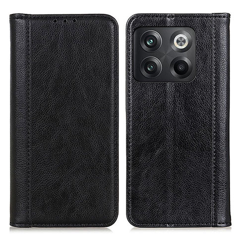 Coque Portefeuille Livre Cuir Etui Clapet D03Y pour OnePlus 10T 5G Noir