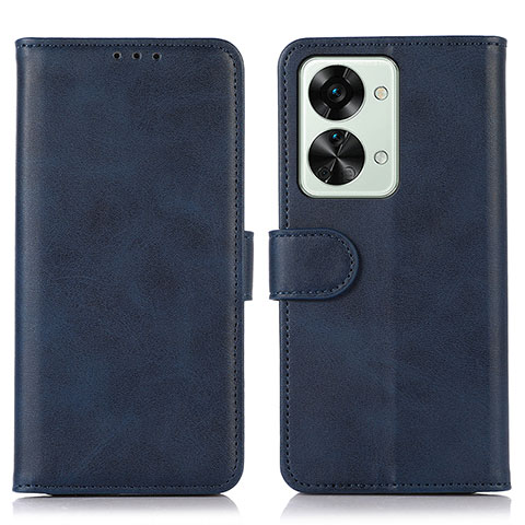 Coque Portefeuille Livre Cuir Etui Clapet D03Y pour OnePlus Nord 2T 5G Bleu