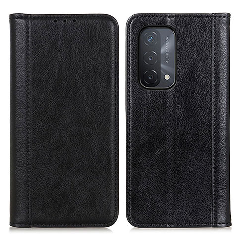 Coque Portefeuille Livre Cuir Etui Clapet D03Y pour Oppo A54 5G Noir