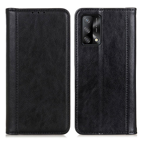 Coque Portefeuille Livre Cuir Etui Clapet D03Y pour Oppo A74 4G Noir