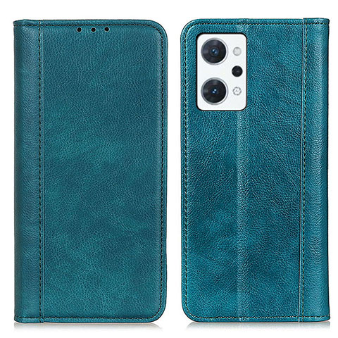 Coque Portefeuille Livre Cuir Etui Clapet D03Y pour Oppo Reno7 A Vert