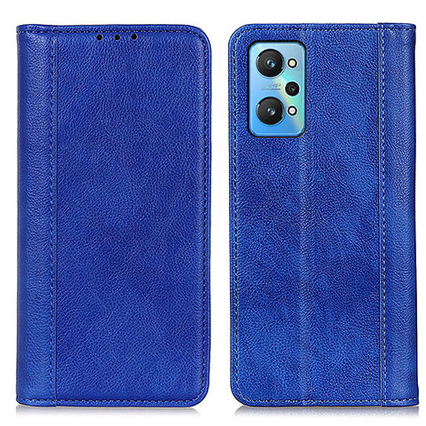 Coque Portefeuille Livre Cuir Etui Clapet D03Y pour Realme GT Neo 3T 5G Bleu