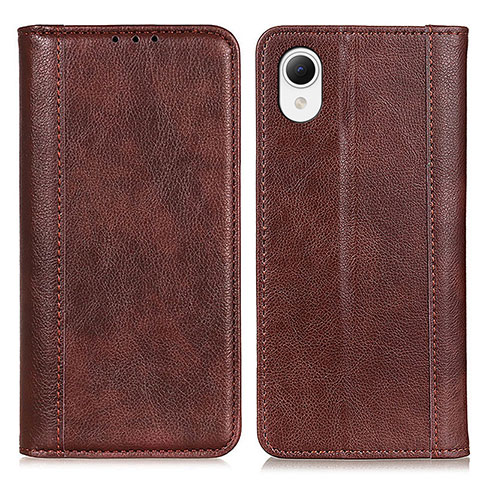 Coque Portefeuille Livre Cuir Etui Clapet D03Y pour Samsung Galaxy A23 5G SC-56C Marron