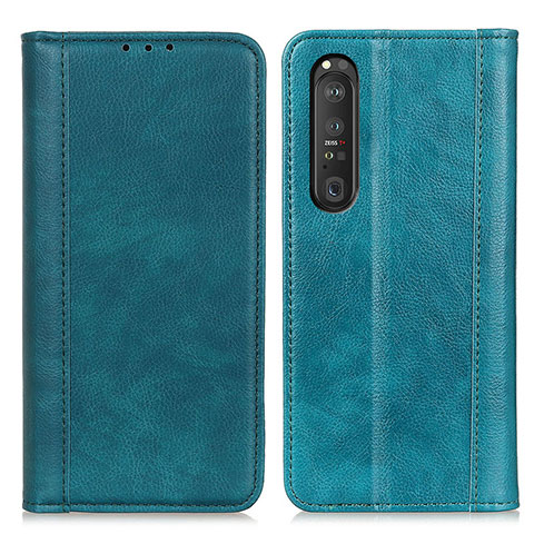 Coque Portefeuille Livre Cuir Etui Clapet D03Y pour Sony Xperia 1 III Vert