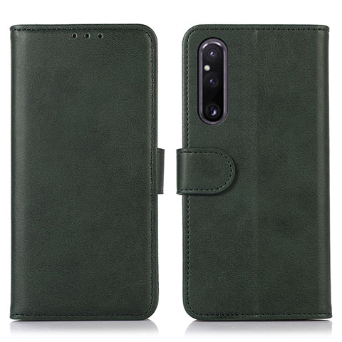 Coque Portefeuille Livre Cuir Etui Clapet D03Y pour Sony Xperia 1 V Vert