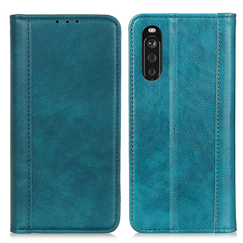 Coque Portefeuille Livre Cuir Etui Clapet D03Y pour Sony Xperia 10 III Lite Vert