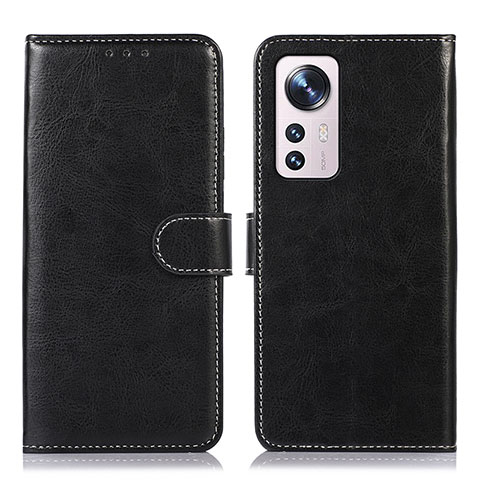 Coque Portefeuille Livre Cuir Etui Clapet D03Y pour Xiaomi Mi 12 5G Noir