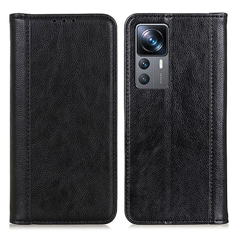 Coque Portefeuille Livre Cuir Etui Clapet D03Y pour Xiaomi Mi 12T 5G Noir