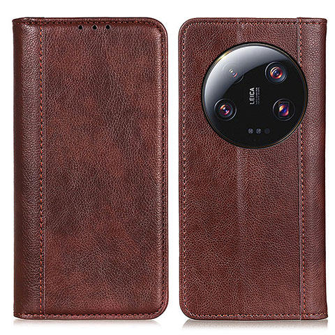 Coque Portefeuille Livre Cuir Etui Clapet D03Y pour Xiaomi Mi 13 Ultra 5G Marron