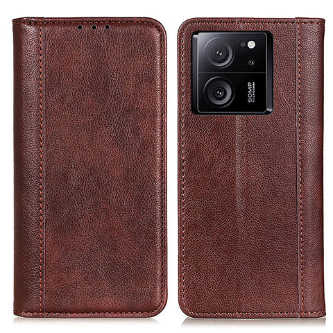 Coque Portefeuille Livre Cuir Etui Clapet D03Y pour Xiaomi Mi 13T 5G Marron