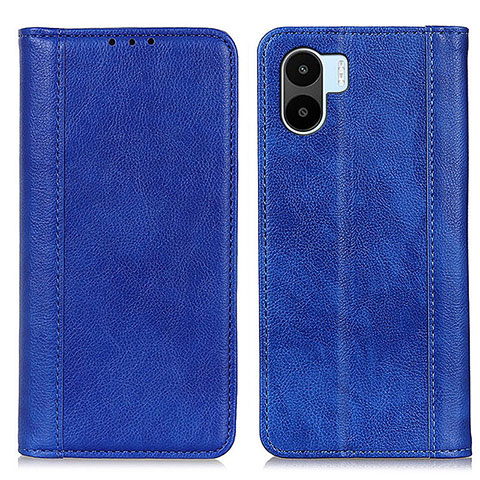 Coque Portefeuille Livre Cuir Etui Clapet D03Y pour Xiaomi Poco C51 Bleu