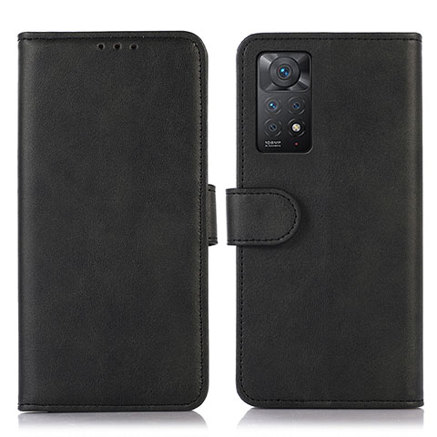 Coque Portefeuille Livre Cuir Etui Clapet D03Y pour Xiaomi Redmi Note 11 Pro 5G Noir