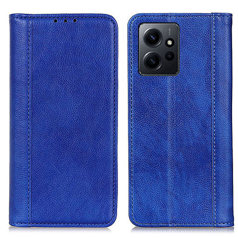 Coque Portefeuille Livre Cuir Etui Clapet D03Y pour Xiaomi Redmi Note 12 4G Bleu