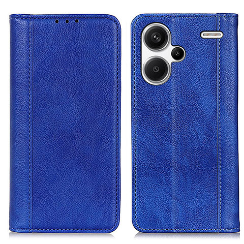 Coque Portefeuille Livre Cuir Etui Clapet D03Y pour Xiaomi Redmi Note 13 Pro+ Plus 5G Bleu