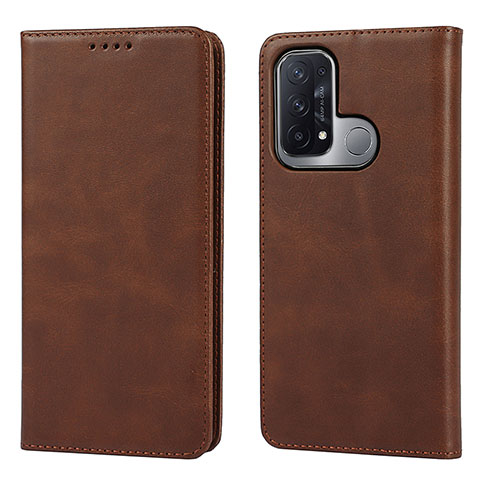 Coque Portefeuille Livre Cuir Etui Clapet D04T pour Oppo Reno5 A Marron