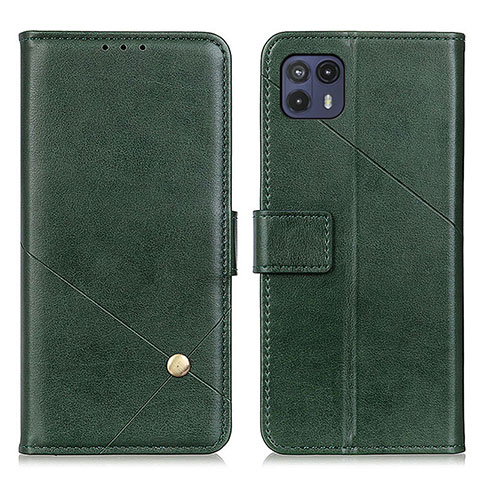 Coque Portefeuille Livre Cuir Etui Clapet D04Y pour Motorola Moto G50 5G Vert