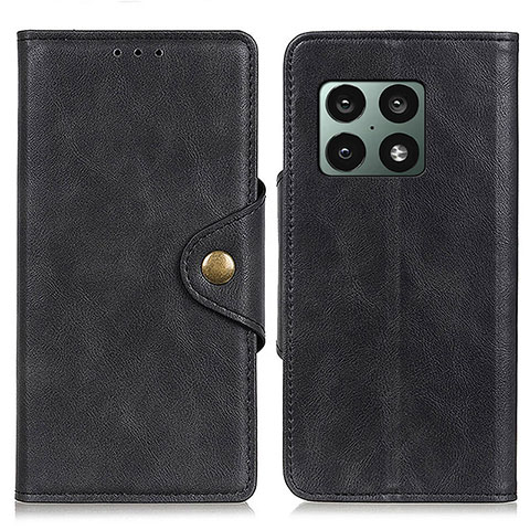 Coque Portefeuille Livre Cuir Etui Clapet D04Y pour OnePlus 10 Pro 5G Noir