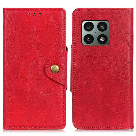 Coque Portefeuille Livre Cuir Etui Clapet D04Y pour OnePlus 10 Pro 5G Rouge