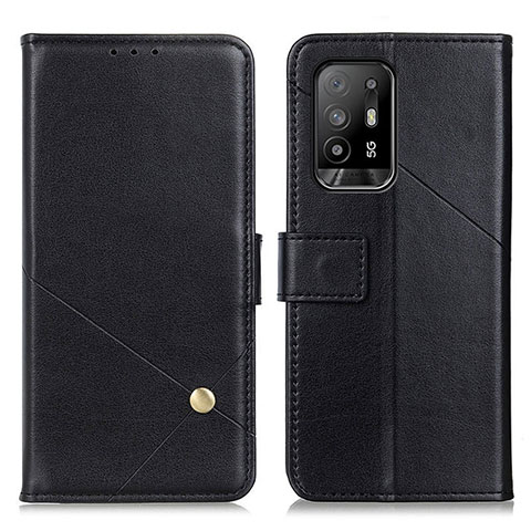 Coque Portefeuille Livre Cuir Etui Clapet D04Y pour Oppo A94 5G Noir