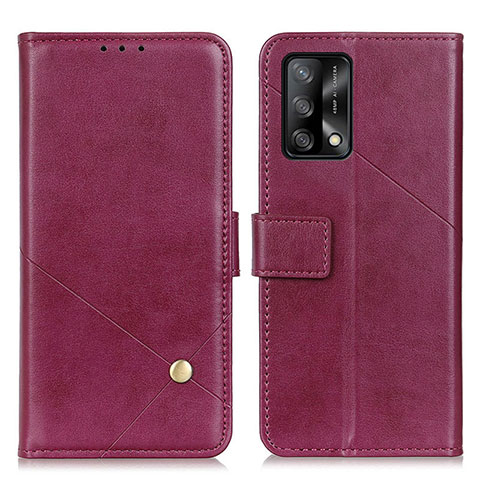 Coque Portefeuille Livre Cuir Etui Clapet D04Y pour Oppo F19 Violet