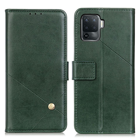 Coque Portefeuille Livre Cuir Etui Clapet D04Y pour Oppo Reno5 Lite Vert