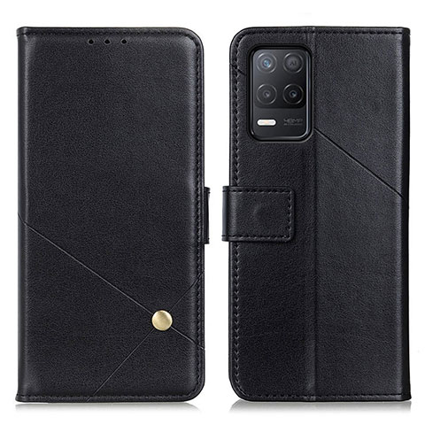 Coque Portefeuille Livre Cuir Etui Clapet D04Y pour Realme 8 5G Noir