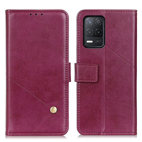 Coque Portefeuille Livre Cuir Etui Clapet D04Y pour Realme 8 5G Rouge