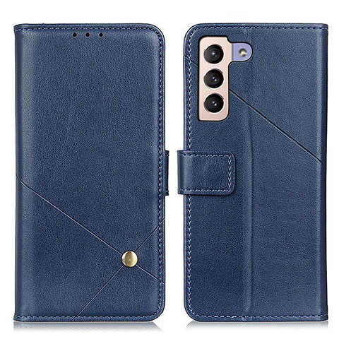 Coque Portefeuille Livre Cuir Etui Clapet D04Y pour Samsung Galaxy S21 5G Bleu