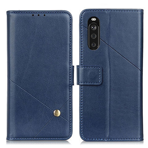 Coque Portefeuille Livre Cuir Etui Clapet D04Y pour Sony Xperia 10 III Bleu