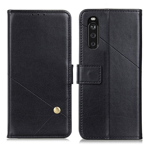 Coque Portefeuille Livre Cuir Etui Clapet D04Y pour Sony Xperia 10 III Noir