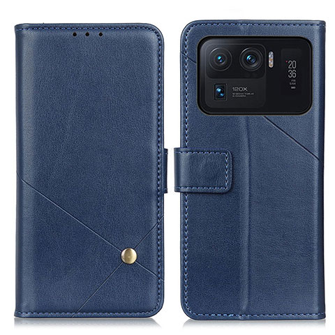 Coque Portefeuille Livre Cuir Etui Clapet D04Y pour Xiaomi Mi 11 Ultra 5G Bleu