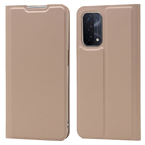 Coque Portefeuille Livre Cuir Etui Clapet D05T pour OnePlus Nord N200 5G Or Rose