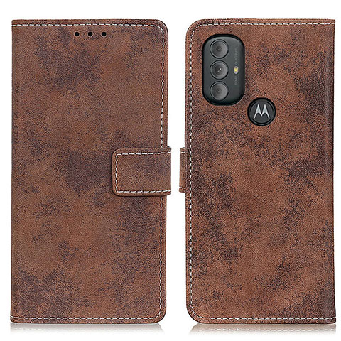 Coque Portefeuille Livre Cuir Etui Clapet D05Y pour Motorola Moto G Play (2023) Marron