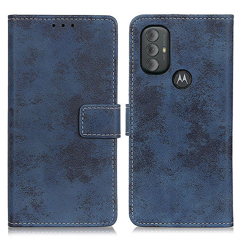 Coque Portefeuille Livre Cuir Etui Clapet D05Y pour Motorola Moto G Play Gen 2 Bleu