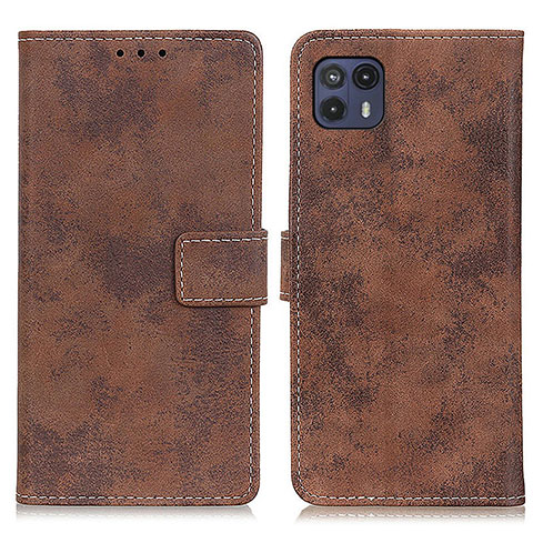 Coque Portefeuille Livre Cuir Etui Clapet D05Y pour Motorola Moto G50 5G Marron