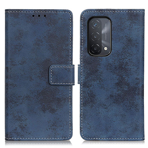 Coque Portefeuille Livre Cuir Etui Clapet D05Y pour OnePlus Nord N200 5G Bleu