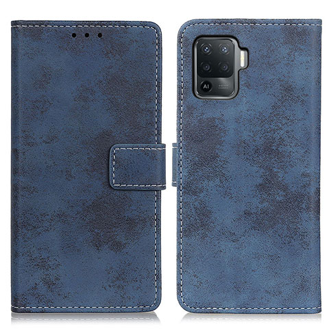 Coque Portefeuille Livre Cuir Etui Clapet D05Y pour Oppo A94 4G Bleu