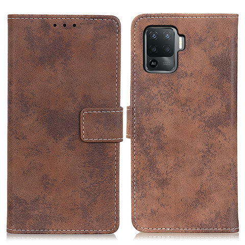 Coque Portefeuille Livre Cuir Etui Clapet D05Y pour Oppo A94 4G Marron